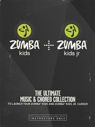 **USED** Zumba Kids & Zumba Kids Jr Ultimate Music & Choreo Collection - 5  DVDs & 5 Music CDs Instructor Release **USED**